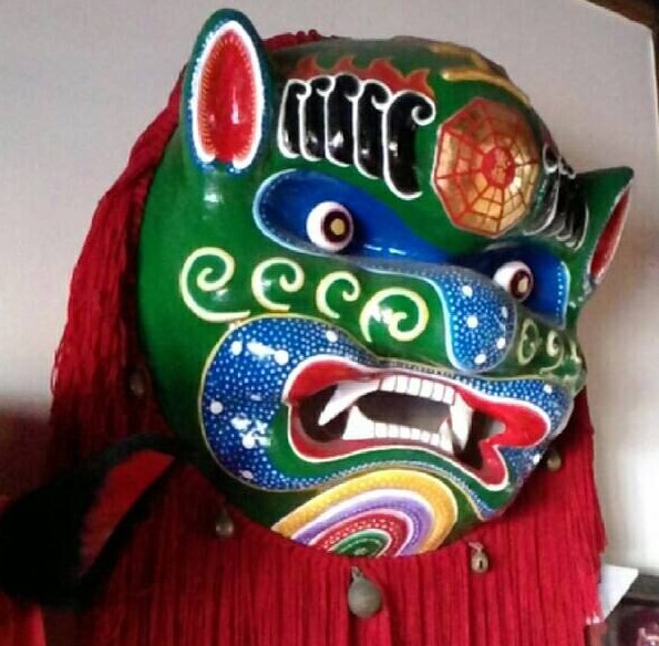 手工紙皮閉口獅
